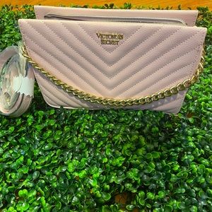 NWT Victoria’s Secret blush pink cross body bag with long strap